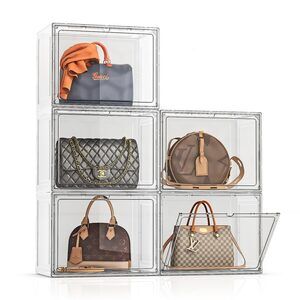 7709 Large Purse Organizer for Closet, 5 Pack Handbag Purse Storage